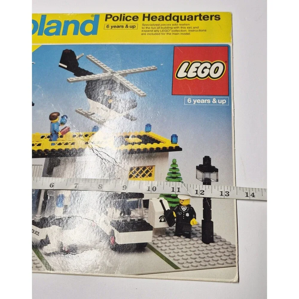 LEGO 588 Empty OUTER FLAP Box ONLY Legoland Police Headquarters 1979 FLAT Town